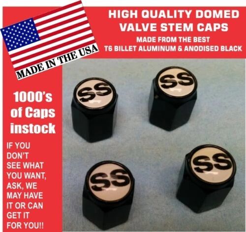 Chevrolet SS Super Sport Camaro Chevelle Monte Carlo Valve Stem Caps Nice WB