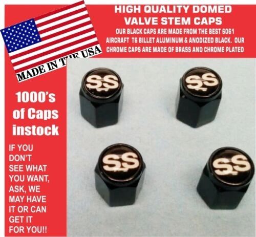 Chevrolet SS Super Sport Camaro Chevelle Monte Carlo Valve Stem Caps Nice BW