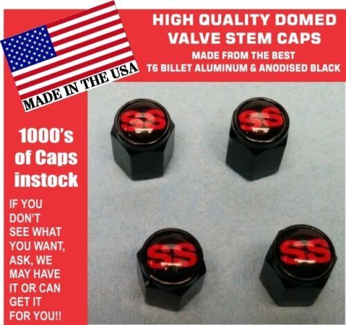 Chevrolet SS Super Sport Camaro Chevelle Monte Carlo Valve Stem Caps - Nice