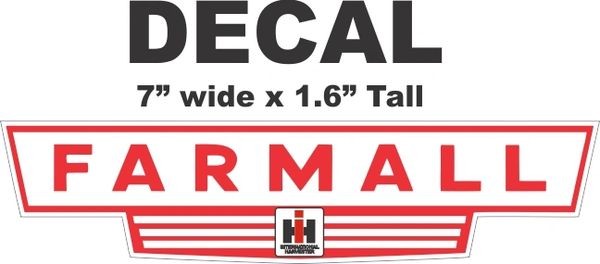 Farmall International Harvester Decals