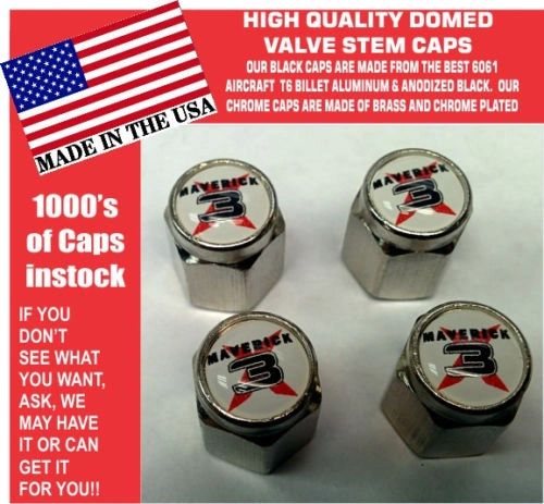 Chrome Can Am UTV ATV Commander Maverick XRS X3 1000R Turbo Valve Stem Caps