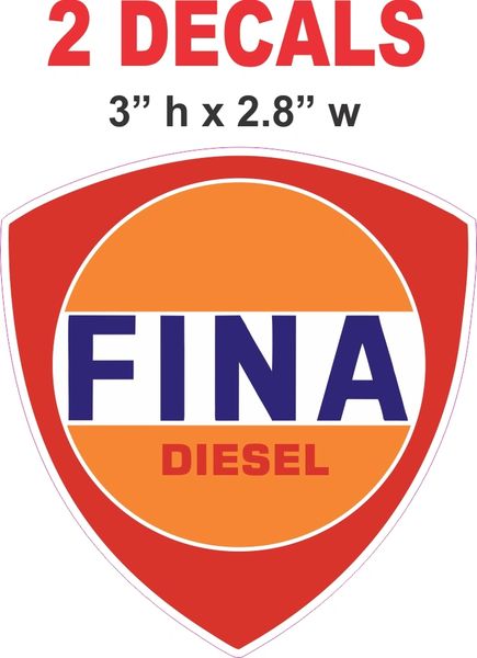 2 Fina Diesel Decals