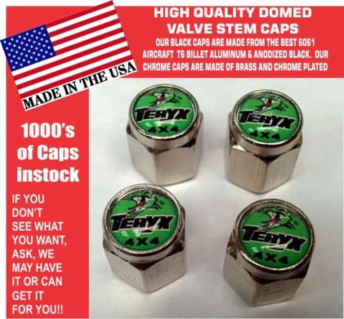 Chrome Kawasaki Teryx UTV ATV 750 800 LE EPS EFI 4X4 Green Valve Stem Caps Mule