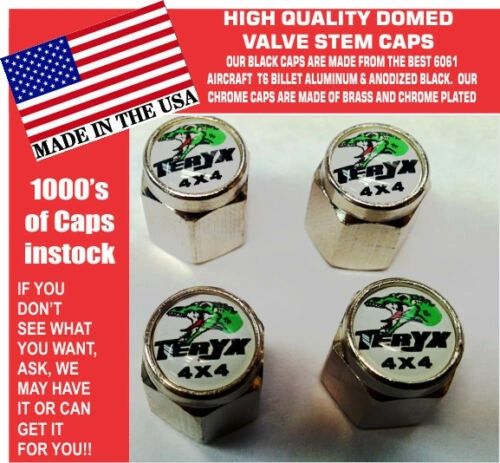 Chrome Kawasaki Teryx UTV ATV 750 800 LE EPS EFI 4X4 White Valve Stem Caps Mule