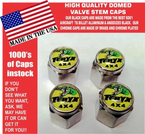 Chrome Kawasaki Teryx UTV ATV 750 800 LE EPS EFI 4X4 Yellow Valve Stem Caps Mule