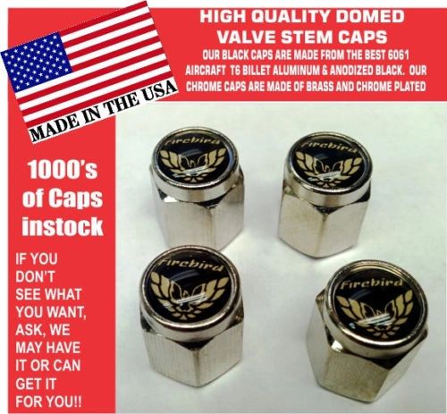 Chrome Pontiac Firebird Trans Am TransAm Gold Black Valve Stem Cap - The Best