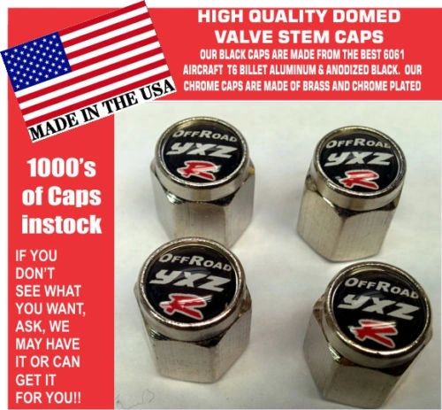 Chrome Yamaha UTV ATV YXZ YXZ1000R SS BLK Turbo Valve Stem Caps