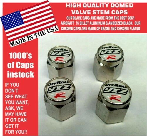 Chrome Yamaha UTV ATV YXZ YXZ1000R SS White Turbo Valve Stem Caps Nice Unique