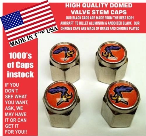 Domed Header Orange Plymouth Road Runner Superbird Super Bird Stem Caps Mopar