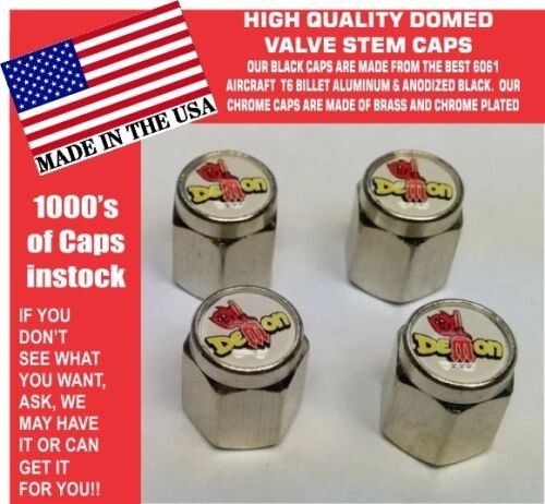 Domed Plymouth Mopar Dodge Duster Demon Valve Stem Caps NICE