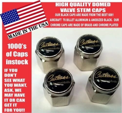 Oldsmobile Cutlass Supreme 442 Olds Chrome Valve Stem Caps -Very Nice!