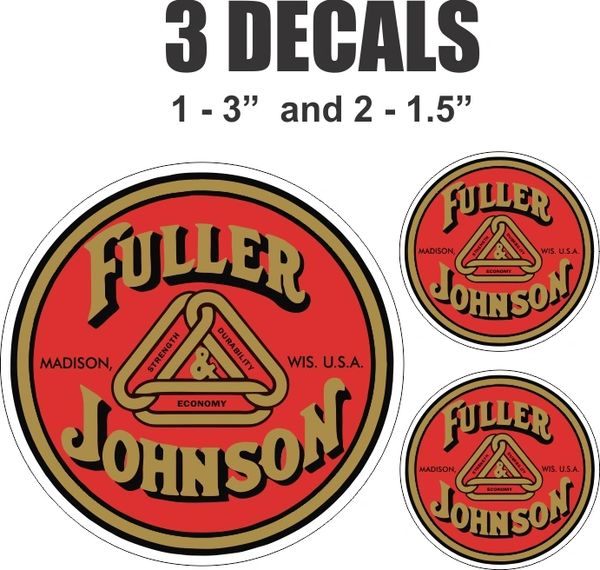 3 Fuller Johnson Decals