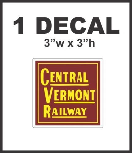 Central Vermont Railway Railroad Rail Road Decal Diorama Lionel Train HO Scale