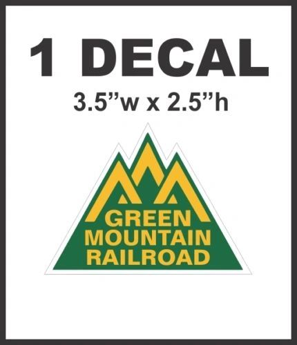 Green Mountain Route Railroad Rail Road Decal Diorama Train - Never No Pixels!