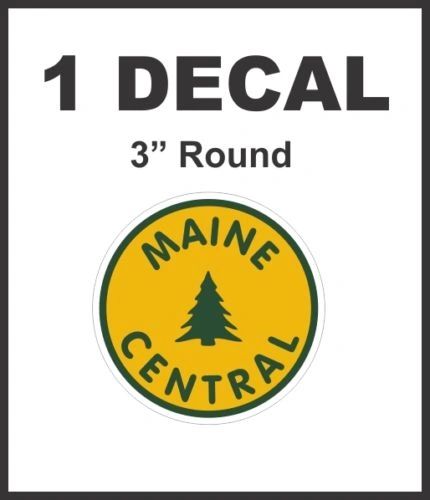 Maine Central Railway Railroad Line Rail Road Decal Diorama HO Scale - Nice