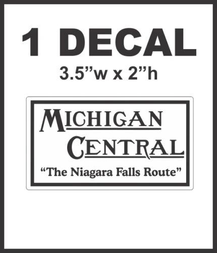 Michigan Central Niagara Falls Route Railroad Rail Road Decal Diorama Train NICE