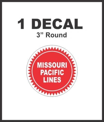 Missouri Pacific Lines Railroad Rail Road Lines Company Decal NICE