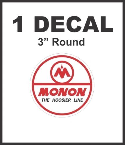 Monon The Hoosier Line Railway Railroad Rail Road Decal Diorama Scale No Pixels!