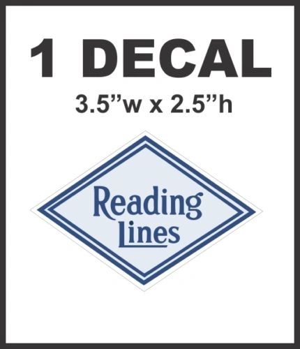 Reading Lines Railway Railroad Rail Road Decal Diorama Lionel Train HO Scale
