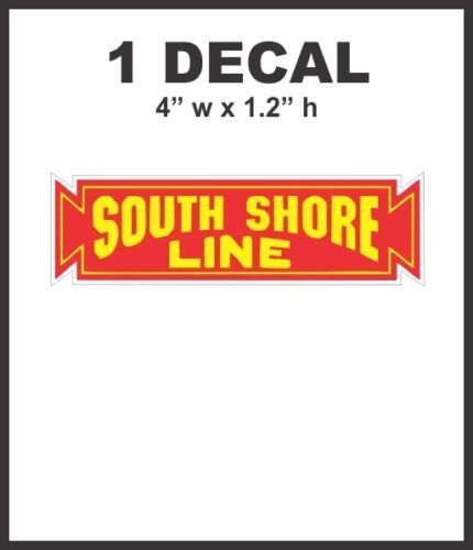 South Shore Line Railroad Rail Road Lines Company Decal NICE