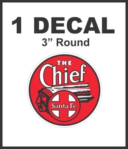 The Chief Santa Fe Railroad Rail Road Way Lines Decal Diorama Lionel Train
