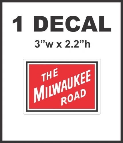 The Milwaukee Road Railway Railroad Rail Road Lionel Train Diorama Decal