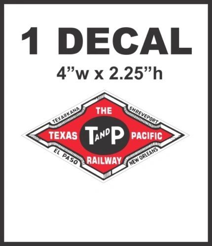 The Texas Pacific Railway Railroad Rail Road Decal Diorama Lionel Train HO Scale