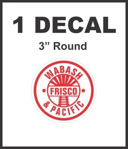 Wabash and Pacific Frisco Railroad Line Rail Road Decal Diorama HO Scale - Nice