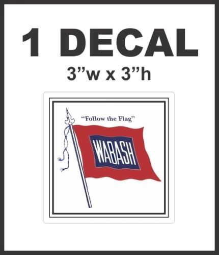 Wabash Follow the Flag Railway Railroad Line Rail Road Decal Diorama HO Scale