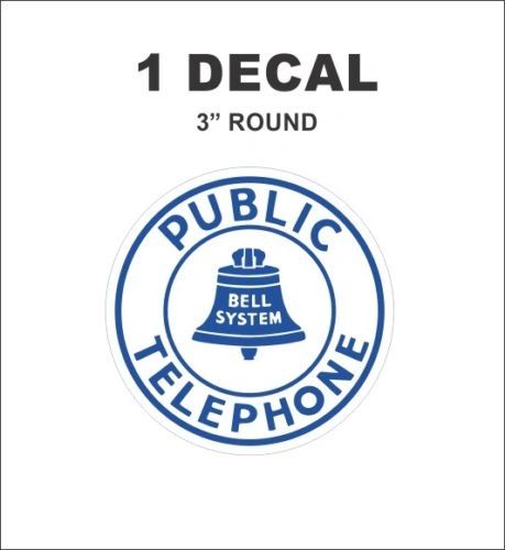 Vintage Style Bell Public Telephone Decal