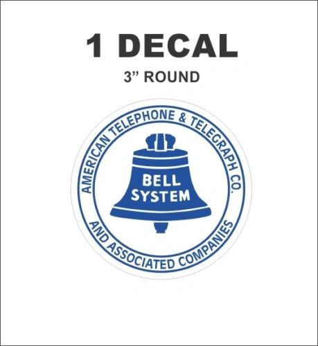 Vintage Style Bell System American Telephone & Telegraph Associated Co. Decal