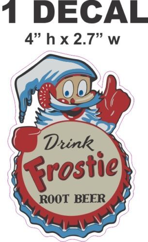 1 Drink Frostie Root Beer Frosty Vinyl Decal