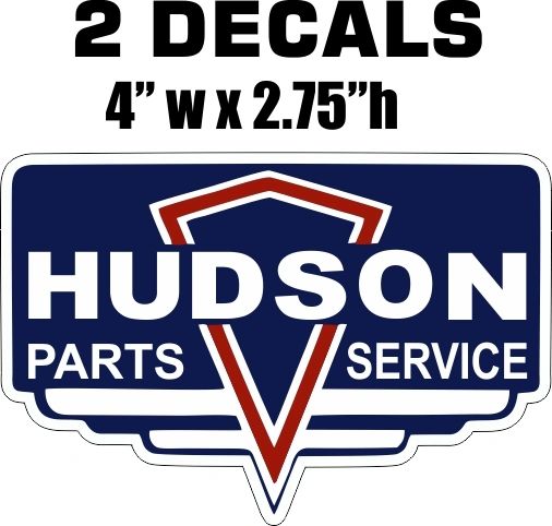 2 Hudson Parts and Service Decals
