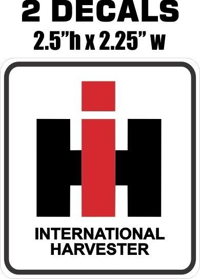 2 International Harvester Decals