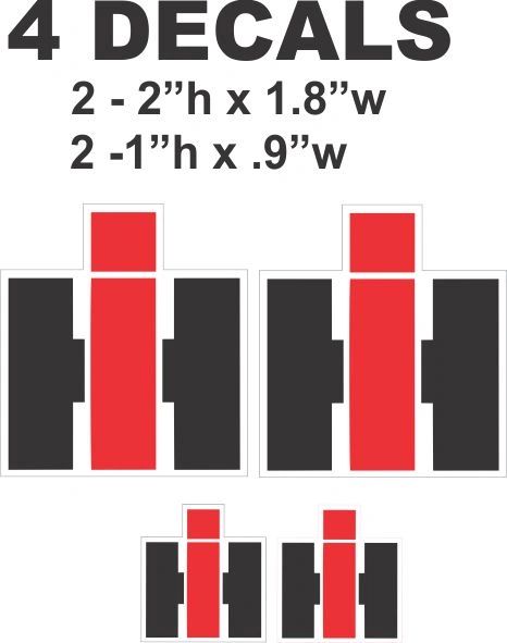 4 International Decals - Very Nice