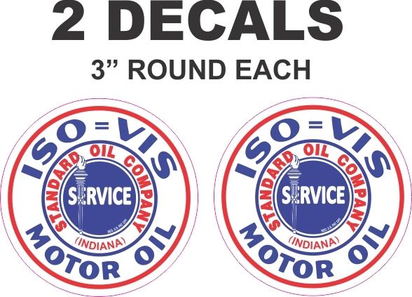 2 Standard Oil Company Motor Oil Decals