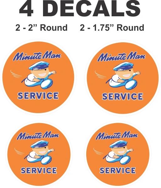 4 Minute Man Decals