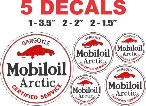 5 Round Mobiloil Mobil Oil Arctic