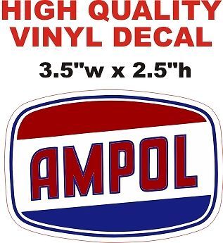 1 Ampol Gasoline Oil Decal