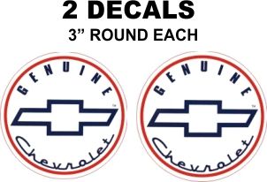 2 Genuine Chevrolet Decals- Very Nice Reproductions