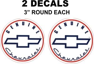 2 Genuine Chevrolet Decals- Very Nice Reproductions