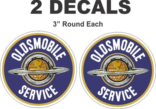 2 Oldsmobile Service Decals