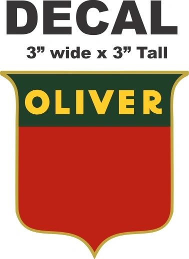 Oliver Tractor Decal - Nice