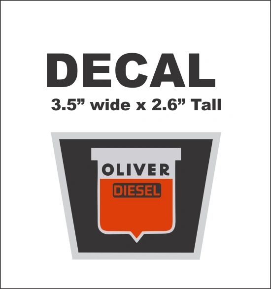 Oliver Diesel Radiator Decal