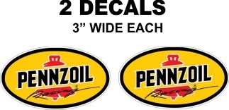 2 Pennzoil Racing Decals