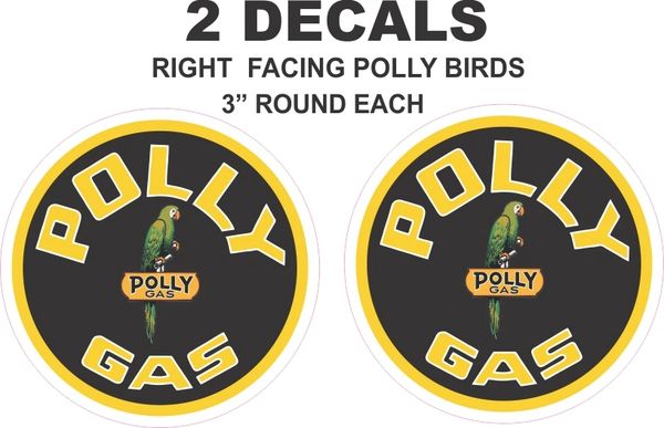 2 Polly Gasoline with Right Facing Birds