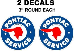 2 Pontiac Service Decals - Nice
