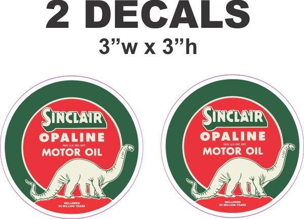2 Sinclair Opaline Motor Oil