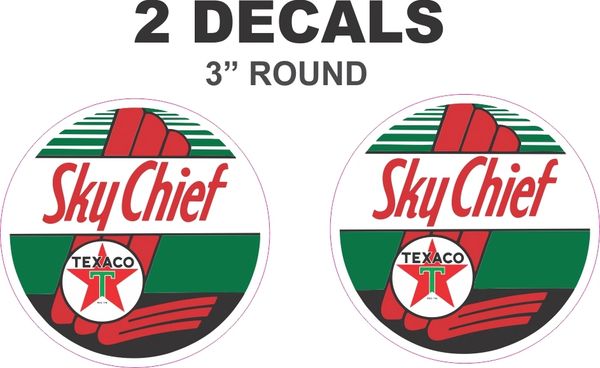 2 Texaco Sky Chief Decals