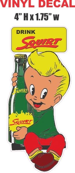 1 Drink Squirt Boy Soda Decal